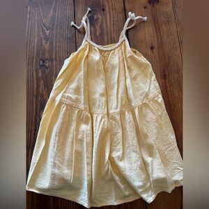 Old Navy Yellow Tiered Sundress with Tie Straps